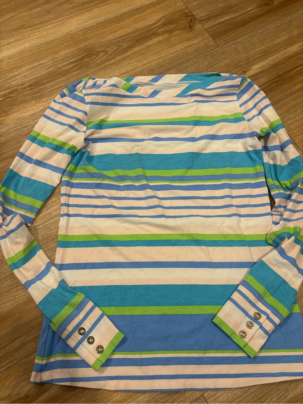 Lilly Pulitzer Aleah Paradise stripe top womens size small